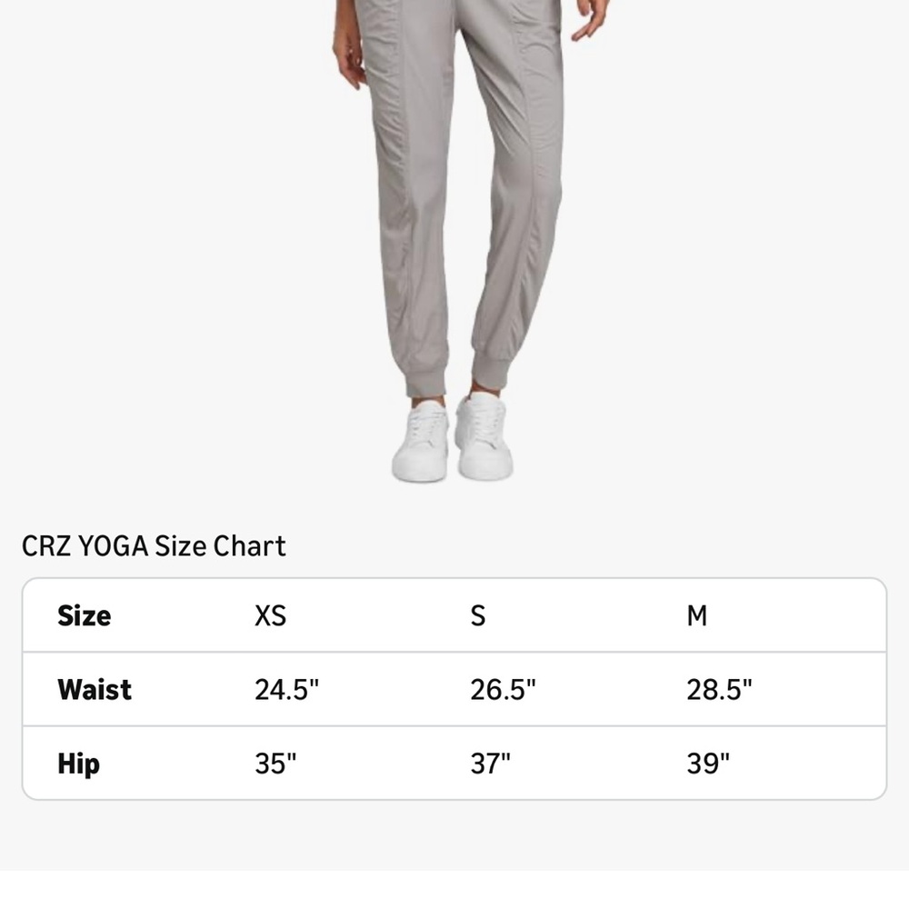 CRZ YOGA Lightweight Workout Joggers for Women Size S 28.5” inseam - Picture 5 of 6